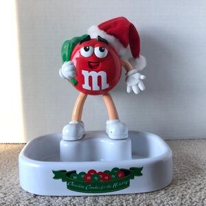 M&M Santa (RED) interactive candy dish
